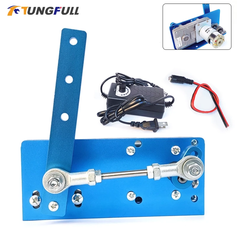 

DC 12V 24V Gear Motor Automatic Wobbler Machine DIY Design DC Reciprocating Rocking Motor Swing Angle 20-120 Degree Adjustable