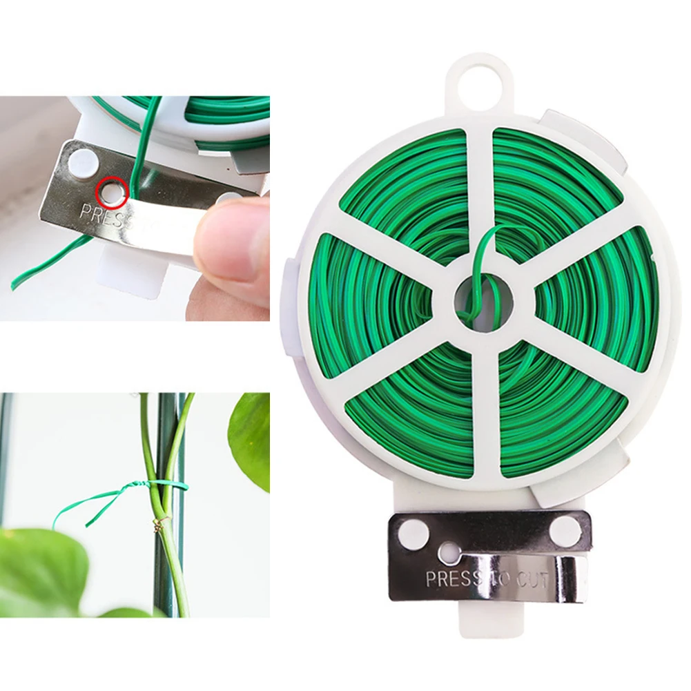 Garden Tie Wire Plant Support Versatile Wide Applications Convenient Cutter Cutting Fixing Flexible Household Rope