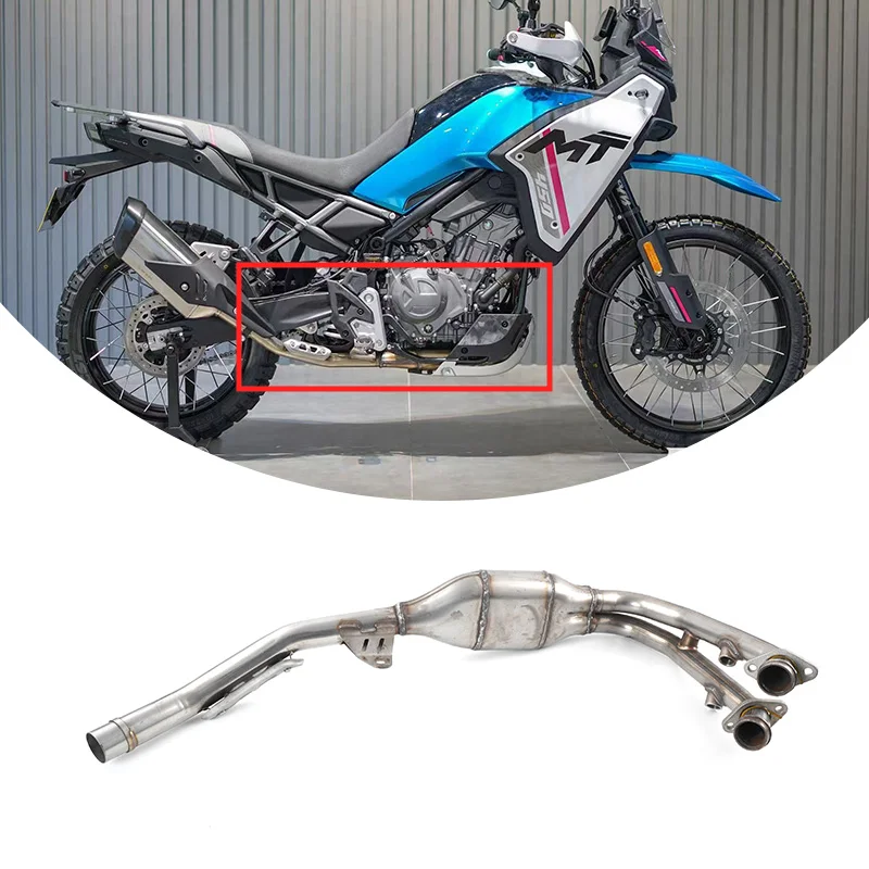 For CFMOTO 450MT Exhaust Pipe Assy Motorcycle Accessories CF Moto 450 MT Moto Parts