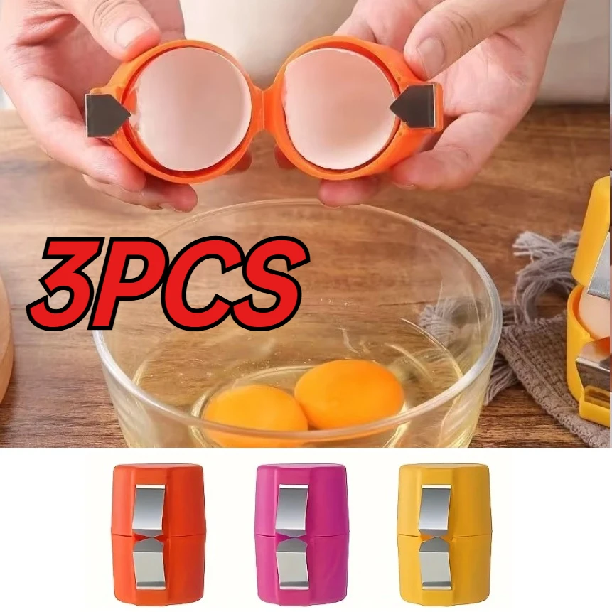 Stainless Steel Household Egg Opener Creative Cute Egg Shell Opener Portable Kitchen Baking Tool Egg Peeler For Cooking Gadgets