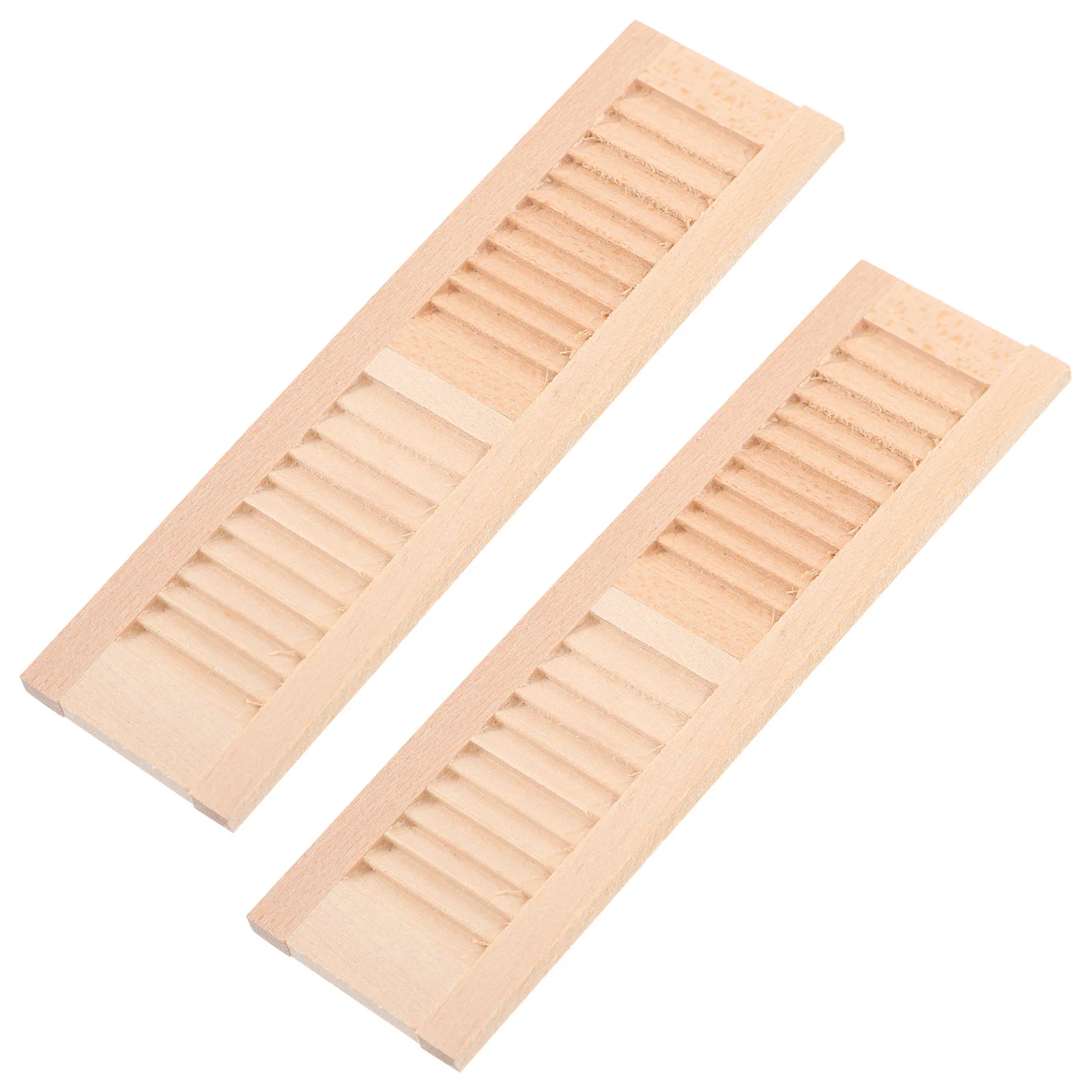 3 PCS Blinds Accessories Miniature Shutters Small Wooden Furniture Plantation Models