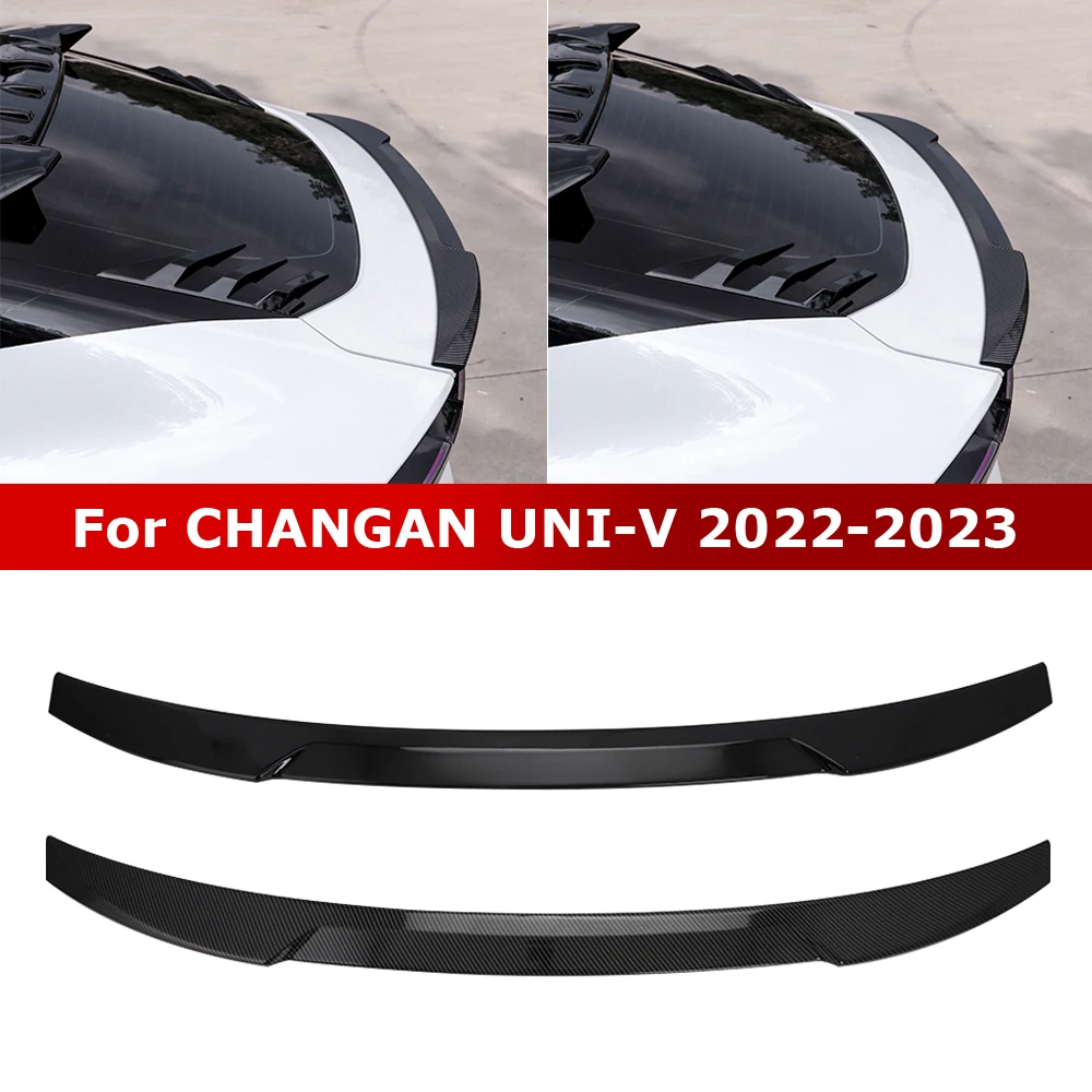 Alerón de maletero UNIV para CHANGAN UNI-V, accesorio decorativo para Exterior, fibra de carbono, reacondicionamiento, 2022, 2023