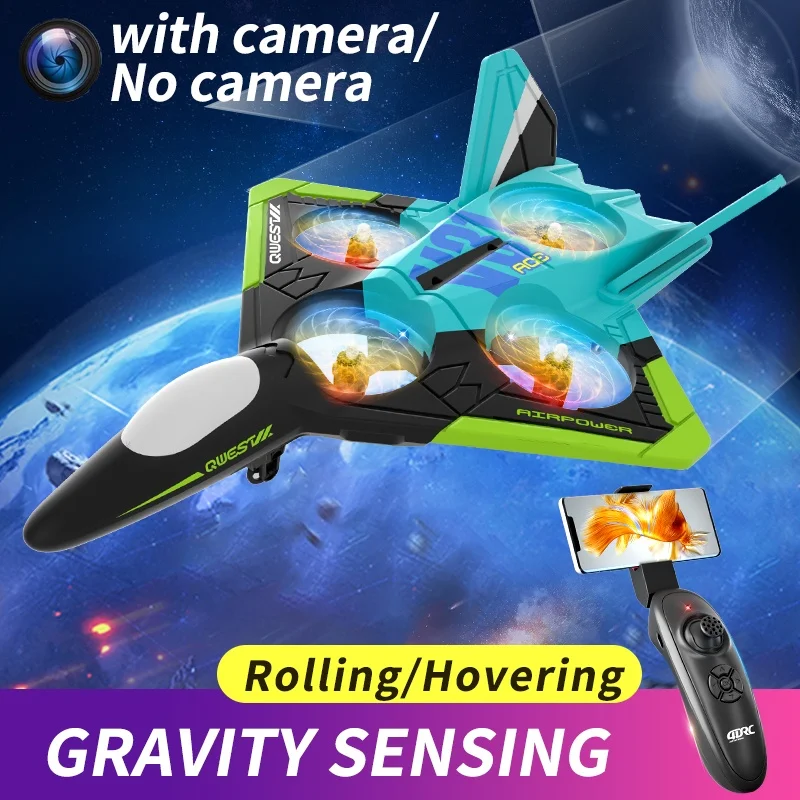 

Пенопластовый самолет с камерой 4K, светодиодные фонари, планер, радиоуправляемый самолет, 2,4G, вертолет с дистанционным управлением, уличный истребитель, хобби, самолет, игрушки, подарок