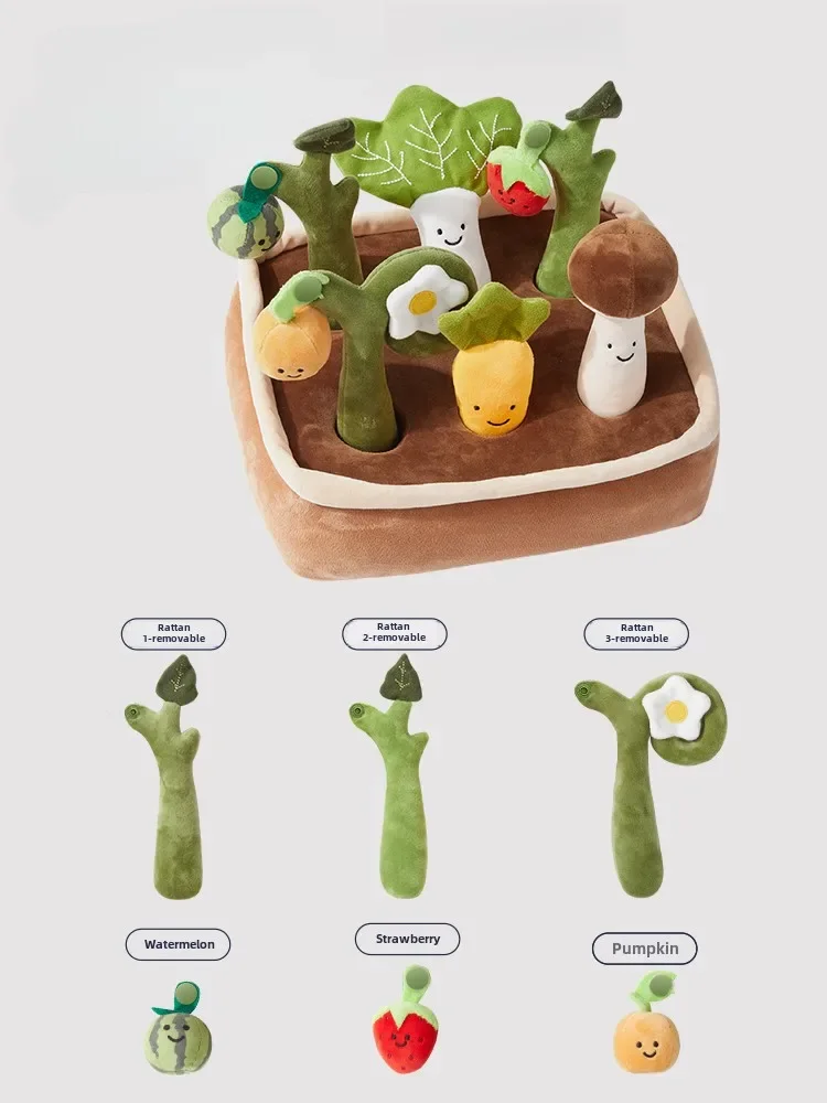 Pulling radish toys can bite fruits and vegetables farmland educational early education