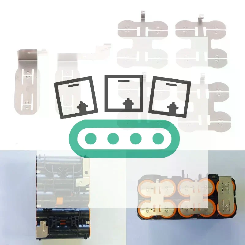 Electric Tools DIY Accessories For Dwalt 18V 18650 21700 Battery Nickel Sheet Battery Cell Connector
