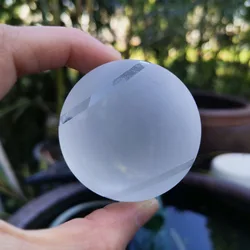 Crystal Tennis Ball Glass Frosted Sphere Balls Paperweight Display Base Home Desk Decor Ornament Sports Prizes Souvenir Figurine