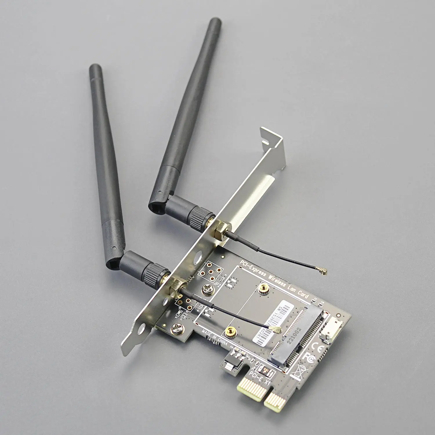 Mini PCIe to PCIe WiFi Adapter for Mini PCIe WiFi 4/5/6/6e Module/Coral TPU Module