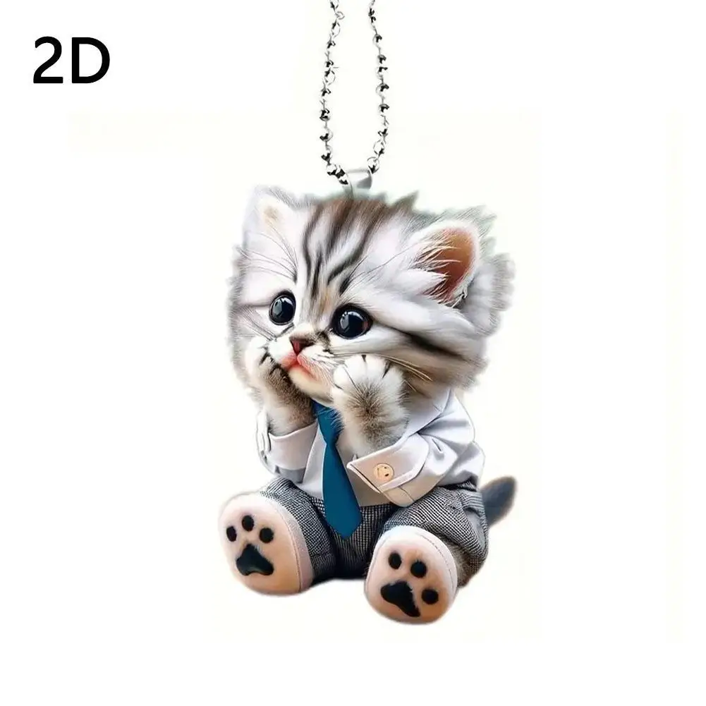 

Car Pendant Hanging Ornament With Chain Realistic Decor Mirror Rearview Hanging Interior Accessories Animal Decor -shape J8n4