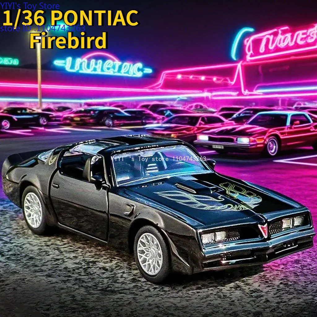 

1:36 PONTIAC Firebird Alloy Sports Car Model Diecast Metal Race Vehicles Car Model High Simulation Collection Toy Gift