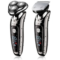 3in1 Grooming Kit Wet Dry Electric Shaver For Men Beard Trimmer Rechargeable Electric Razor Facial Pro Shaving Machine Washable