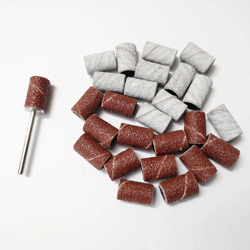 

Шлифовальные ленты для дрели для ногтей, профессиональные шлифовальные насадки с крупной мелкой зернистостью для маникюра и педикюра