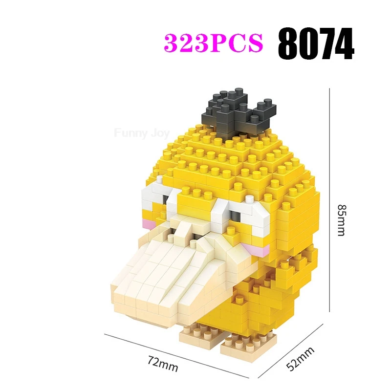 Lustige Pokemon-Bausteine Anime Picachu Charizard Puppe Blastoise Bulbasaur Gengar Pokémon-Bausteine Spielzeug als Geschenk für Kinder