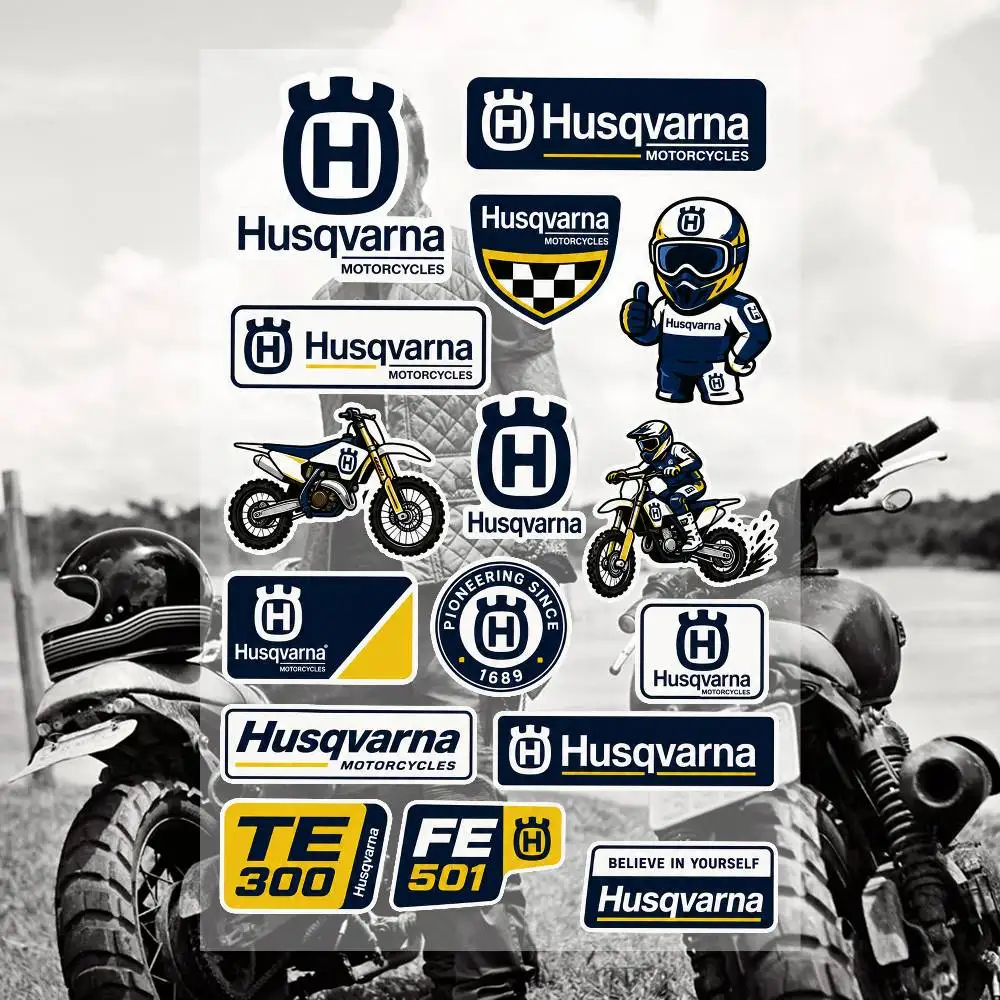 H-usqvarn-a Wasserdichte Vinyl-Aufkleber für Auto Motorrad Fahrrad Skateboard Laptop Flasche Telefon