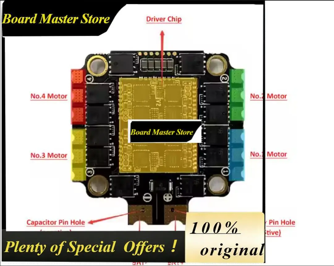 BoMaSF405 Mini BLS 50A 20x20 Stack Flight Controller BLS FC&ESC FPV Stack F405 50A Mini V2 4in1 ESC For RC FPV Racing Drone RC C