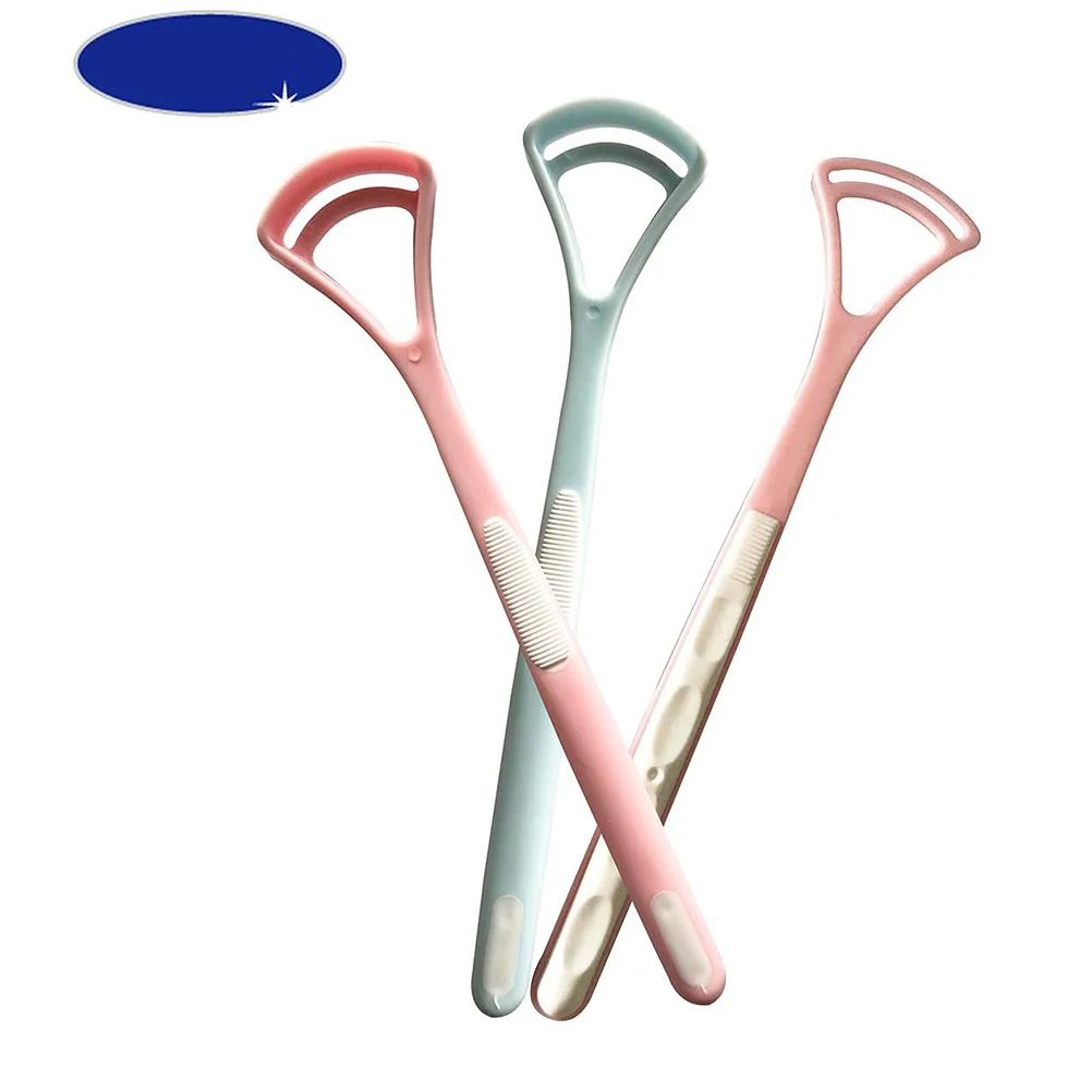 10 قطعة مكشطة اللسان قسط منظفات صحة الفم للحمام سهلة الاستخدام فرشاة تنظيف اللسان تزيل رائحة الفم بشكل فعال