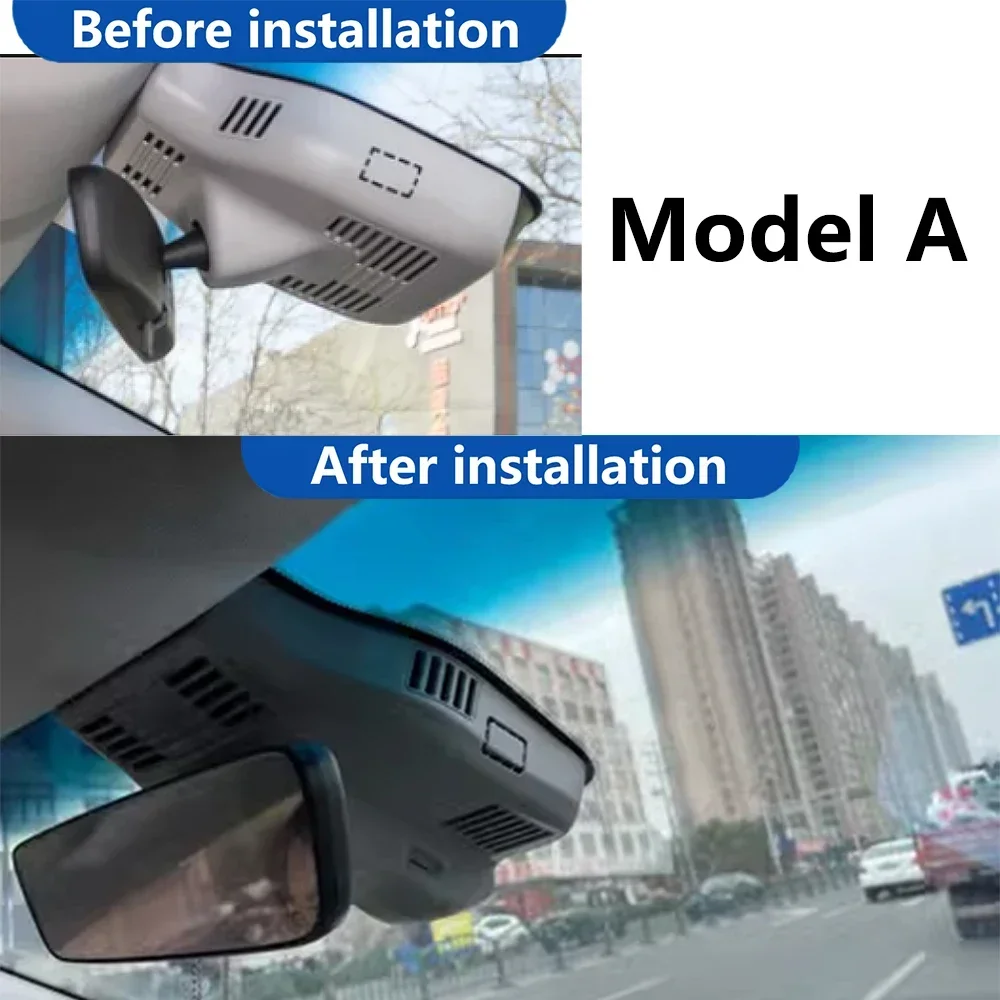 AutoBora 4K Wifi 3840*2160 Car DVR Dash Cam Camera 24H Video Monitor for Geely Emgrand L 2022 2023 2024