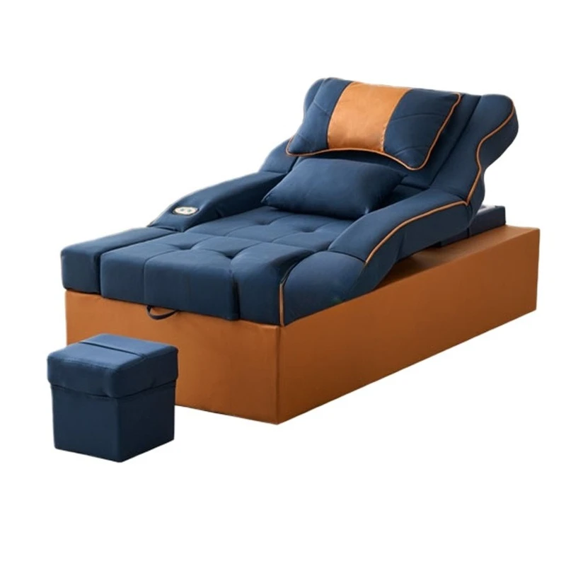 Head treatment foot bath sofa electric integrated bed foot washing massage bed SPA bed shampoo ear washing foot sofa chair