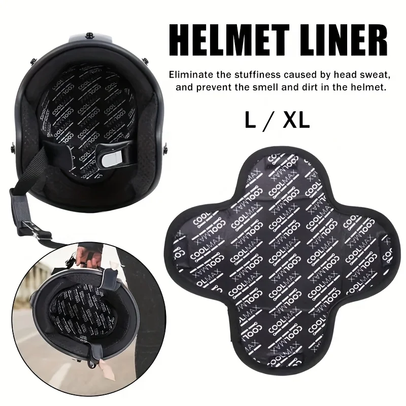 

1 pc Motorcycle Helmet Liner - Breathable, Cold-Proof, Heat-Proof, Removable and Washable Pad, Riding Helmet Accessories
