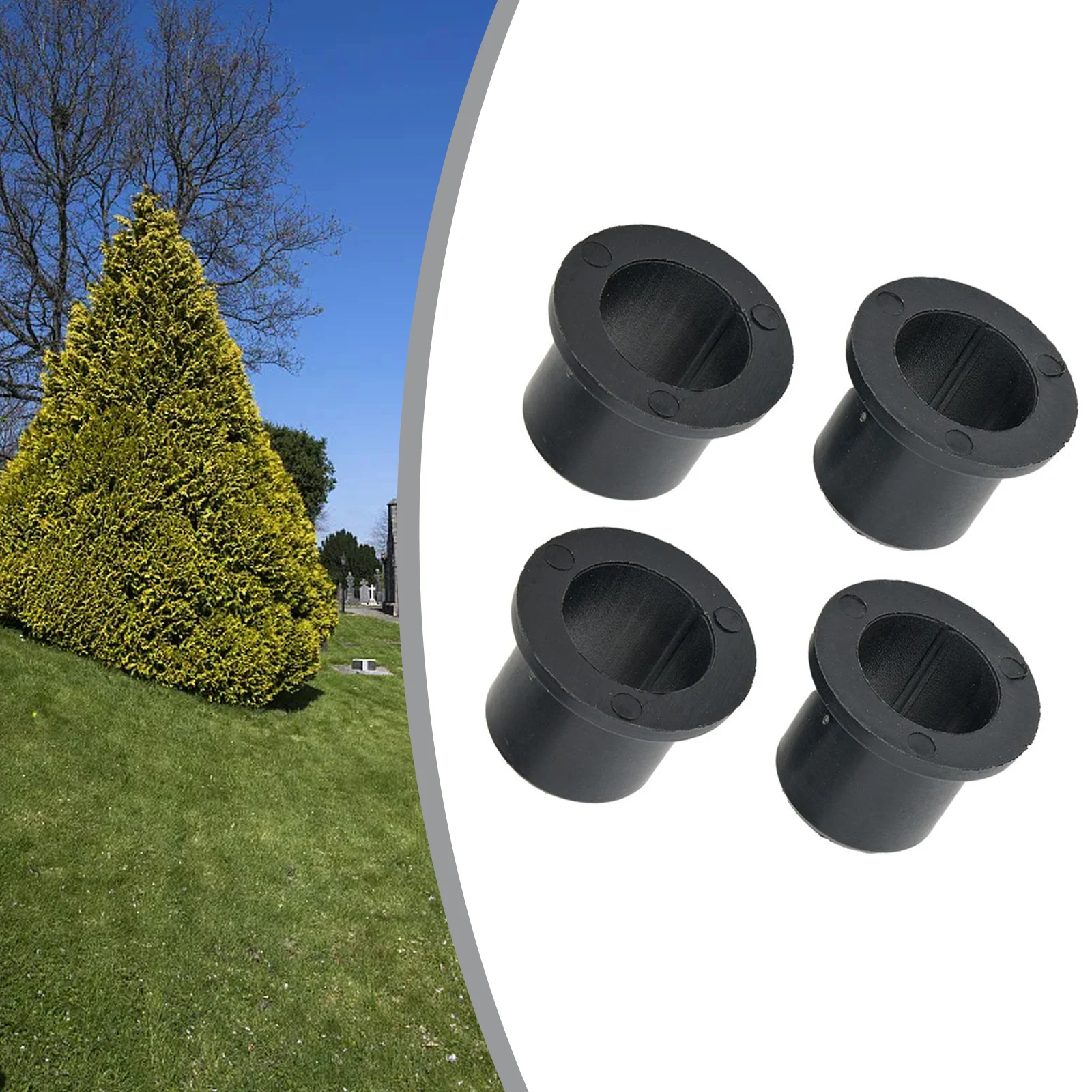 Pack of Four Replacement Flange Bushings Designed Specifically for Select For Cadet For TroyBilt Lawn Mower Models