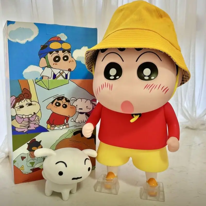 Crayon Shin Chan Creative Money Saving Box Cartoon Statue Decorative Piggy Bank Exquisite Desktop Home Decor Birthday Gift