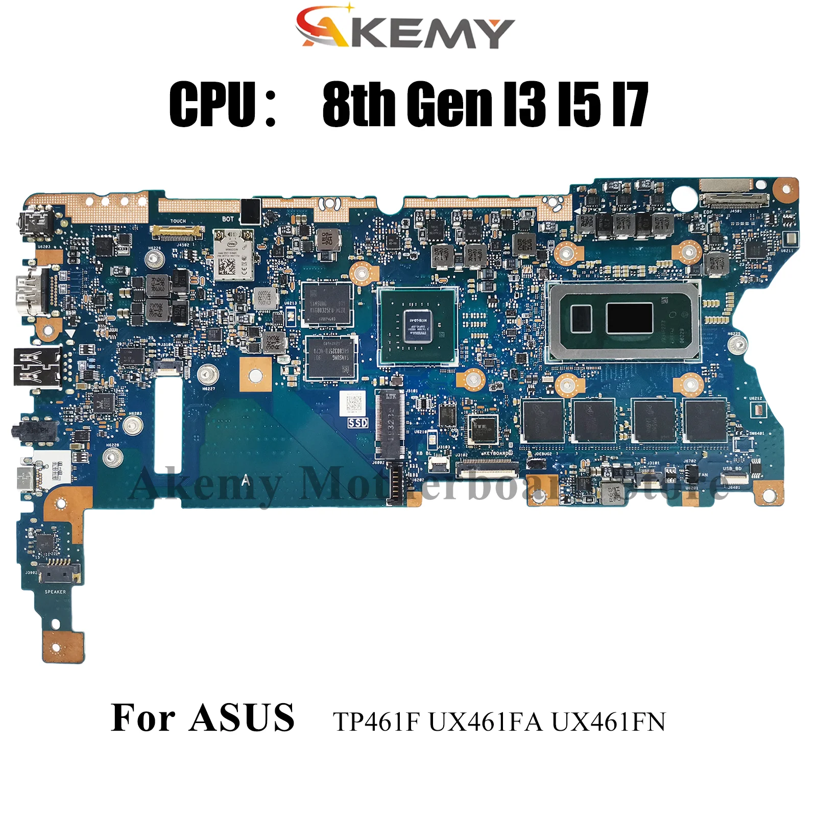 

UX461FN Laptop Motherboard For ASUS ZenBook TP461UN UX46UN UX461 TP461UA Notebook Mainboard With I3 I5 I7 CPU 100% tests OK stk