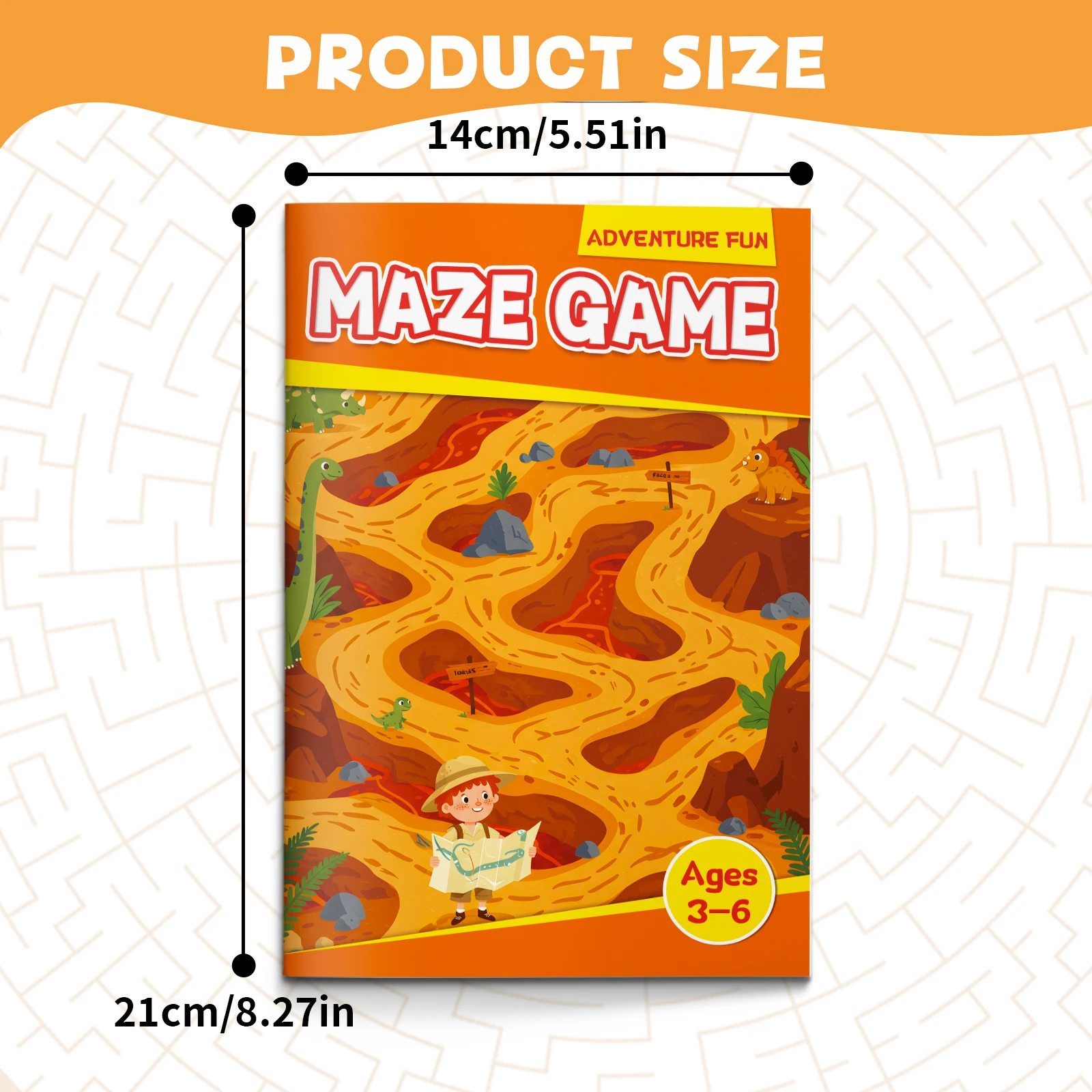 Kids Early Education Maze Game Book, Fun Brain Training, Improve Concentration & Logical Thinking, Cultivate Fine Motor Skills