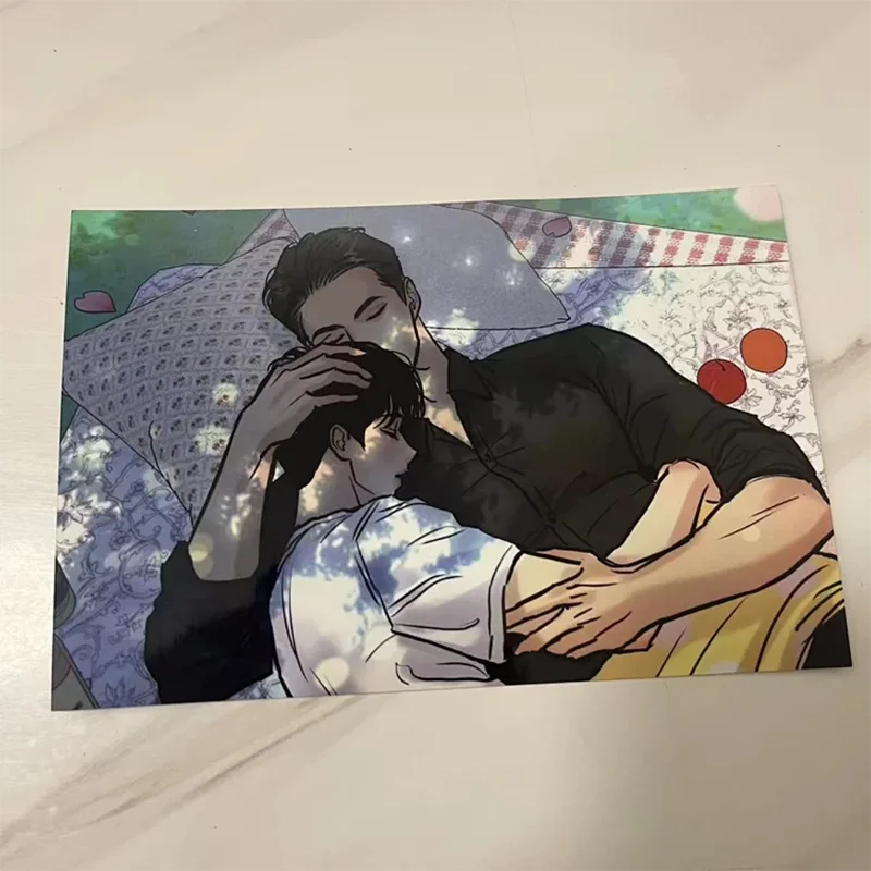 

Painter of the Night 18 photo card Modern AU Korean comic Byeonduck Xiangka Korean BL comic