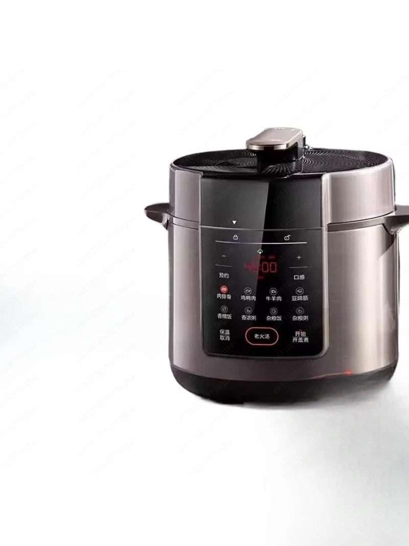 6L Stainless Steel Electric Pressure Cooker, 0 Coating Healthy & Safe for Home Use