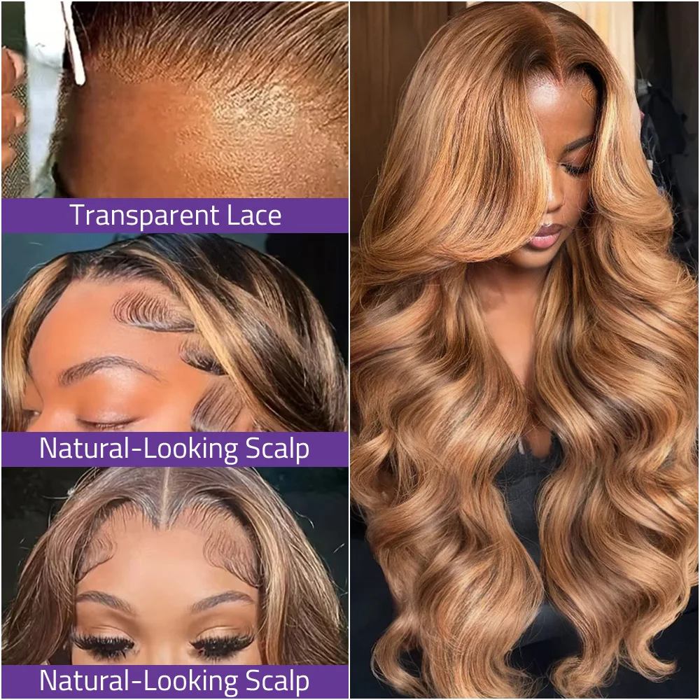 4/27 الجسم موجة الدانتيل شعر مستعار أمامي 13x4 و 13x6 HD الدانتيل الشفاف الباروكات الأمامية قبل قطعها تسليط الضوء على شعر الإنسان البرازيلي شعر مستعار دانتيل #2