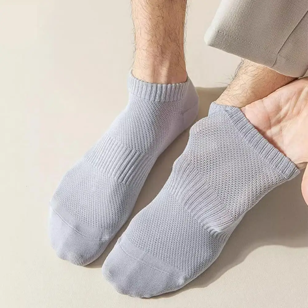 Эластичные носки-лодочки, мужские дышащие хлопковые носки-лодочки, весенне-летние модные носки до щиколотки для мужчин и женщин