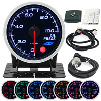 Universal Auto 12V 52mm 8 Color Racing Car Oil Pressure Water Oil Temp EGT Exhaust Temp Turbo Boost Tachometer Gauge Meter