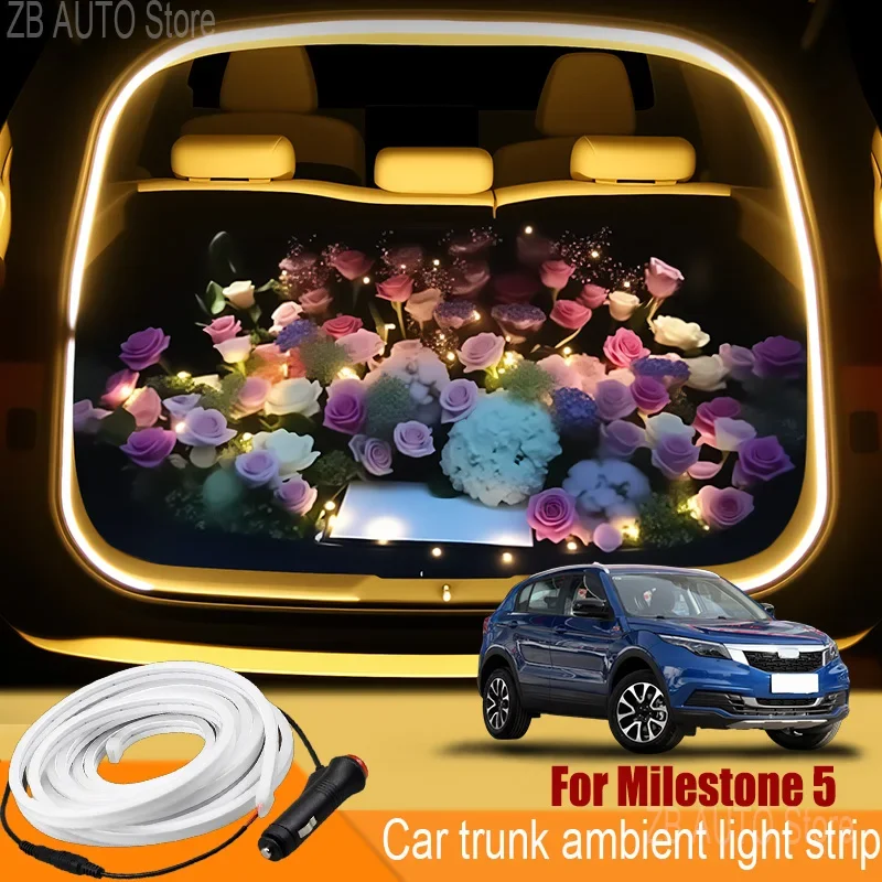 

For milestone 5 Automobile trunk ambient light automatic sensing car interior lighting with accessories