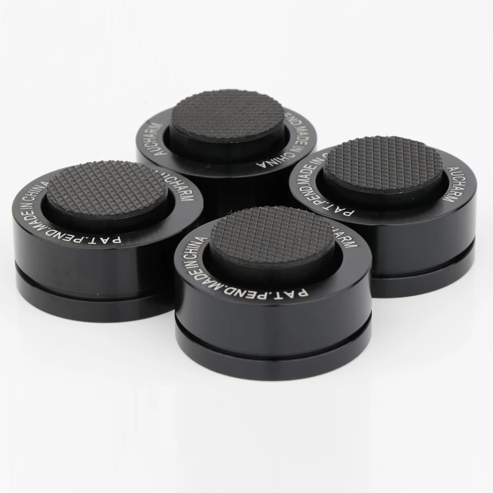 4-Pack OF HIFI Speakers Audio Feet With Steel Balls Rolling Shock Absorbers Foot Mats Shockproof Base