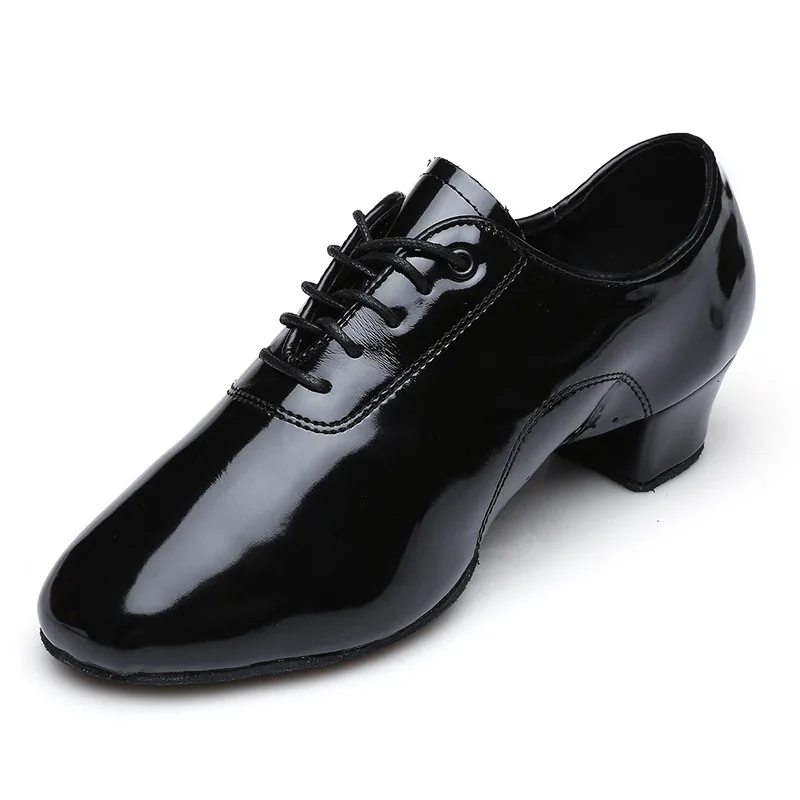 Brand New Latin Dance Shoes Modern Men\'s Ballroom Tango Children Man Dance Shoes Black Color Teacher Shoes