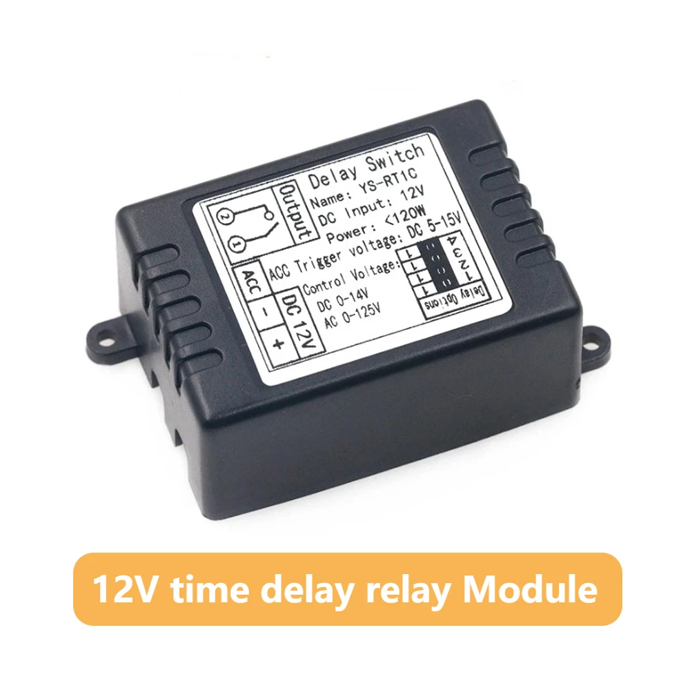 DC 12V Zeitverzögerungsrelaismodul Auto Ein/Aus Power Trigger Verzögerungsmodule Single-Chip-Steuerung Zeitraum optional
