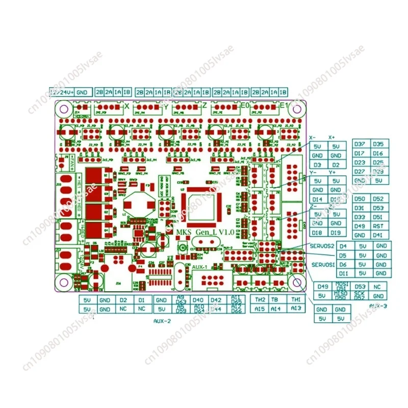 3D printer accessories main board control board MKS GEN L V1.0 compatible ramps open source marlin