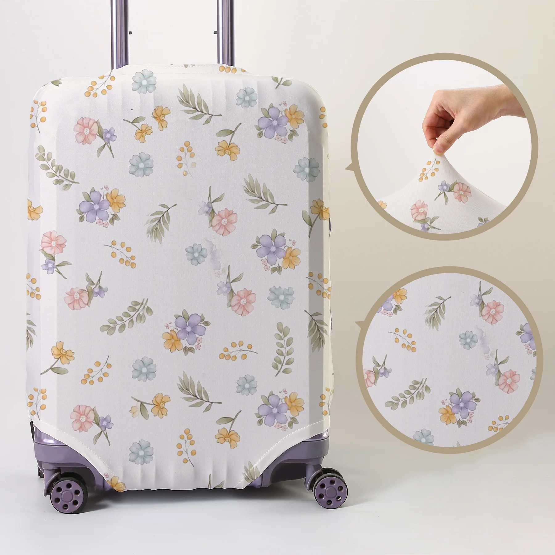 

Morandi small floral full print luggage protection cover, suitable for 18-32 inch luggage covers, luggage handle gloves, travel