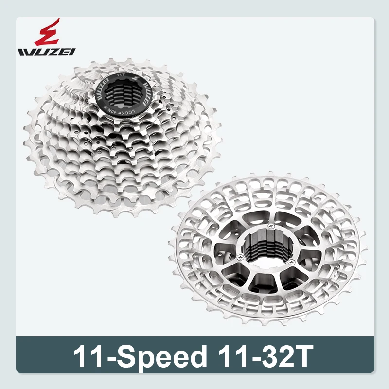 WUZEI SL CNC Road Bike 12/11S Ultralight Freewheel 11-28/32/34/36T Bicycle Cassette Flywheel 12 Speed K7 Gravel 11V Sprocket