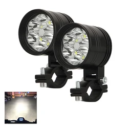 2PCS 30W Motorcycle headlights auxiliary lamp led motorbike spotlight accessories 12V 24V Moto spot head lights.