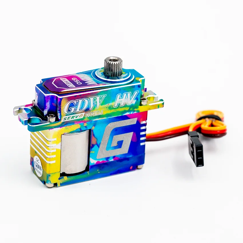 Zestaw tarczy sterującej GDW G50 i serwomechanizmu wąskopasmowego G55, rozmiar średni, do helikopterów wyścigowych 500 550