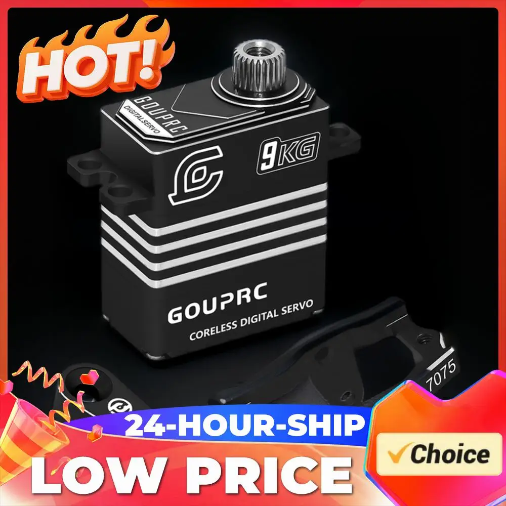 

9KG Metal Gear Servo with Servo Mount Bracket and Arm Mini Servo Coreless Motor Servo for TRX4M Servo 1/18 RC Car Upgrade Parts