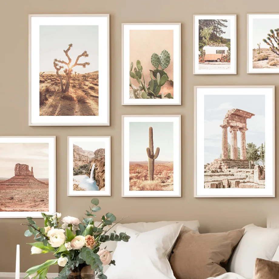 Arizona Desert Cactus Saguaro Joshua Tree Wall Art Canvas Painting Nordic Posters And Prints Wall Pictures For Living Room Decor