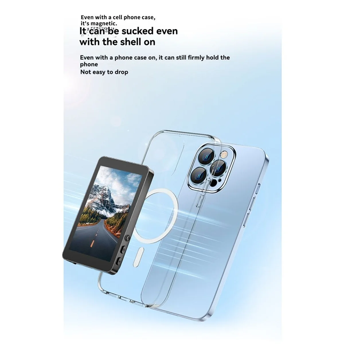 

2025+Magnetic Phone Vlog Selfie Monitor Magnetic Phone Vlog Selfie Monitor Screen for Selfie Vlog Live Stream