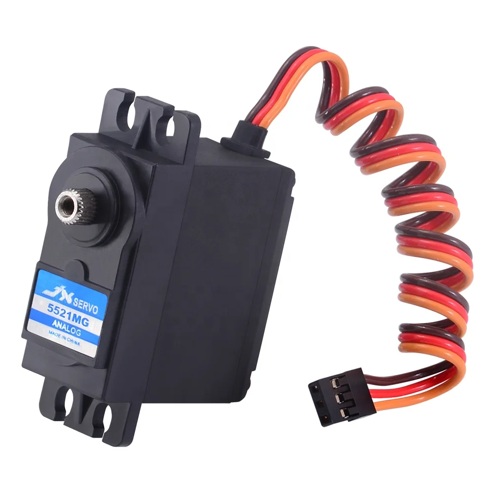 

JX PS-5521MG 20 кг аналоговый сервопривод с большим крутящим моментом, стандартная металлическая шестерня для радиоуправляемых автомобилей, роботов, самолетов и лодочных двигателей