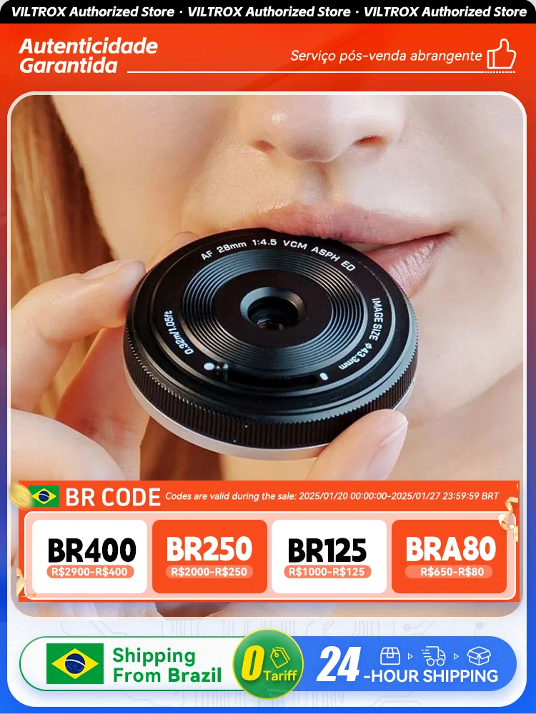 VILTROX AF 28mm F4.5 Autofocus Full Frame Lens Retro Ultra-thin For Sony E Mount A7C A6400 A6700 ZV-E10 A7M5