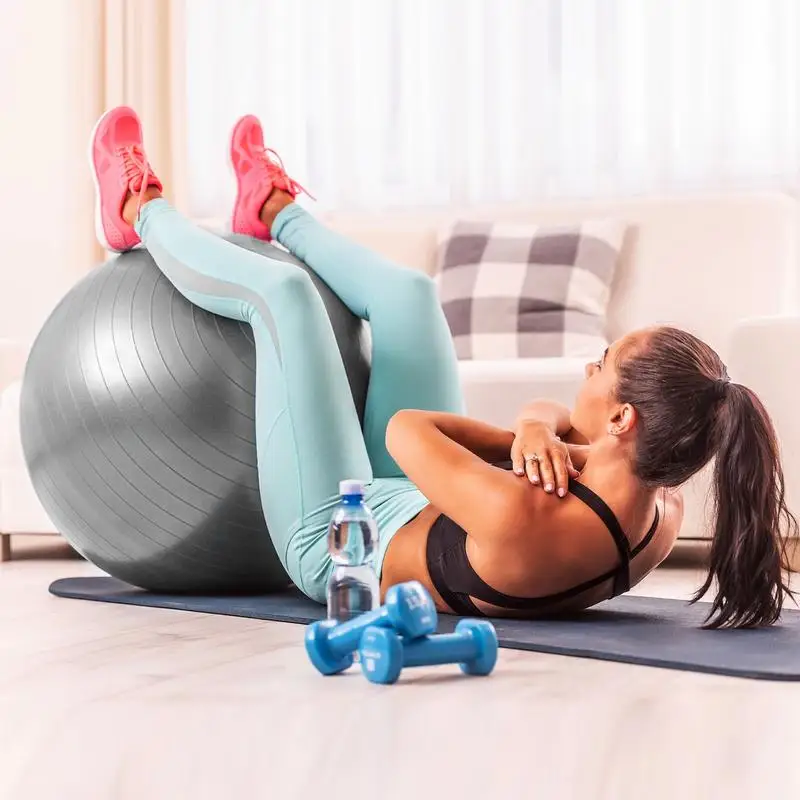 Exercise Balls For Working Out Fitness Yoga Ball Multifunctional Fitness Ball For Assisted Somersaults 250Kg Capacity Anti-Slip