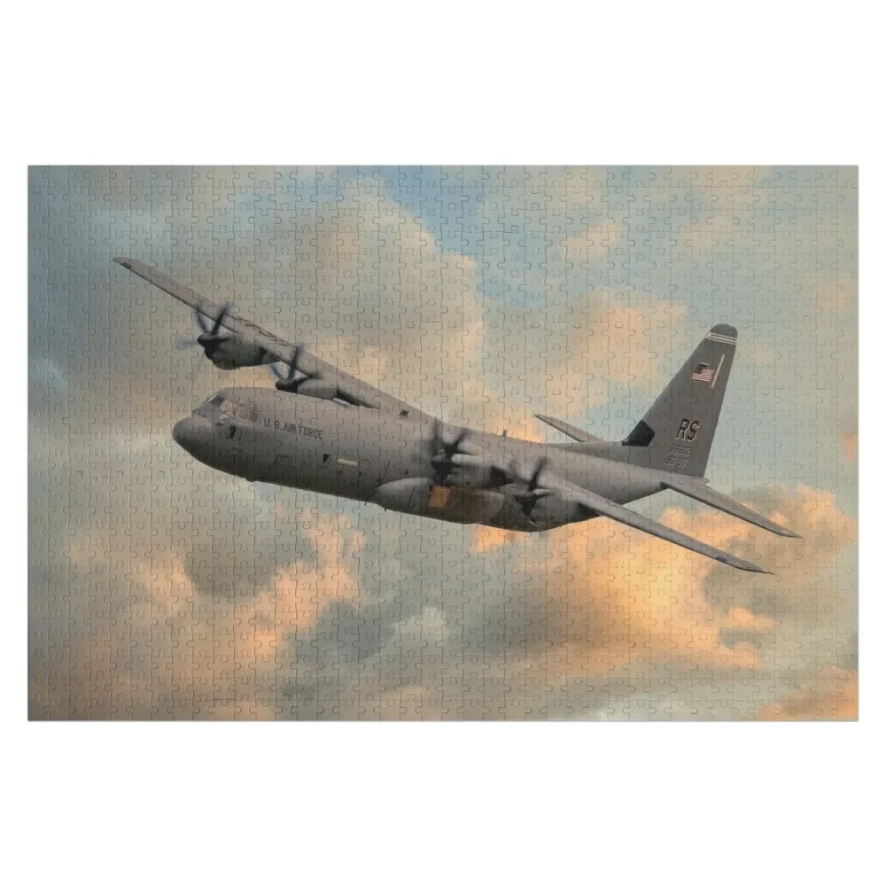 USAF C-130 Hercules Jigsaw Puzzle Personalized Gift Adult Wooden Puzzle