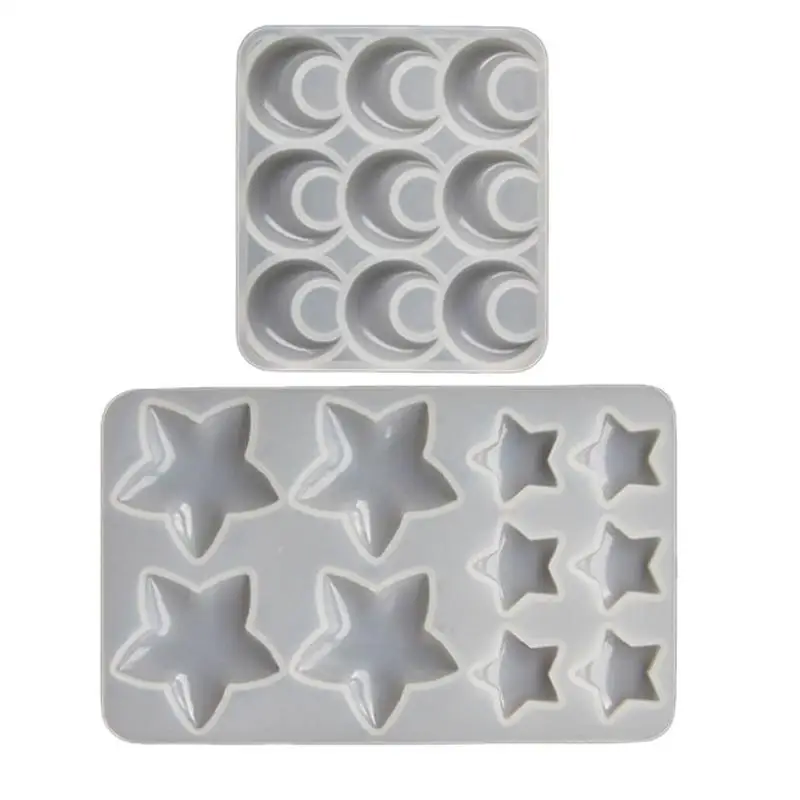 Moon Earring Resin Molds Silicone Mold Moon Stars Making Resin Molds Charm Epoxy Resin Molds Jewelry Making Resin Molds