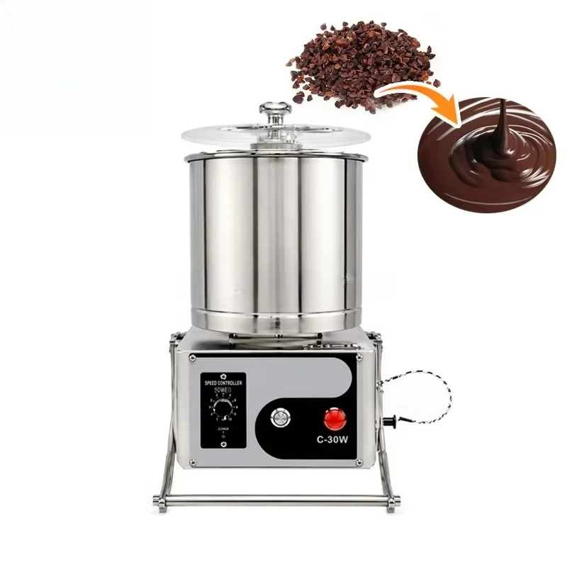 Chocolate Grinding Machine Heavy Duty Cocoa Grinder Stainless Steel Chocolate Refining Machine for Food Processing