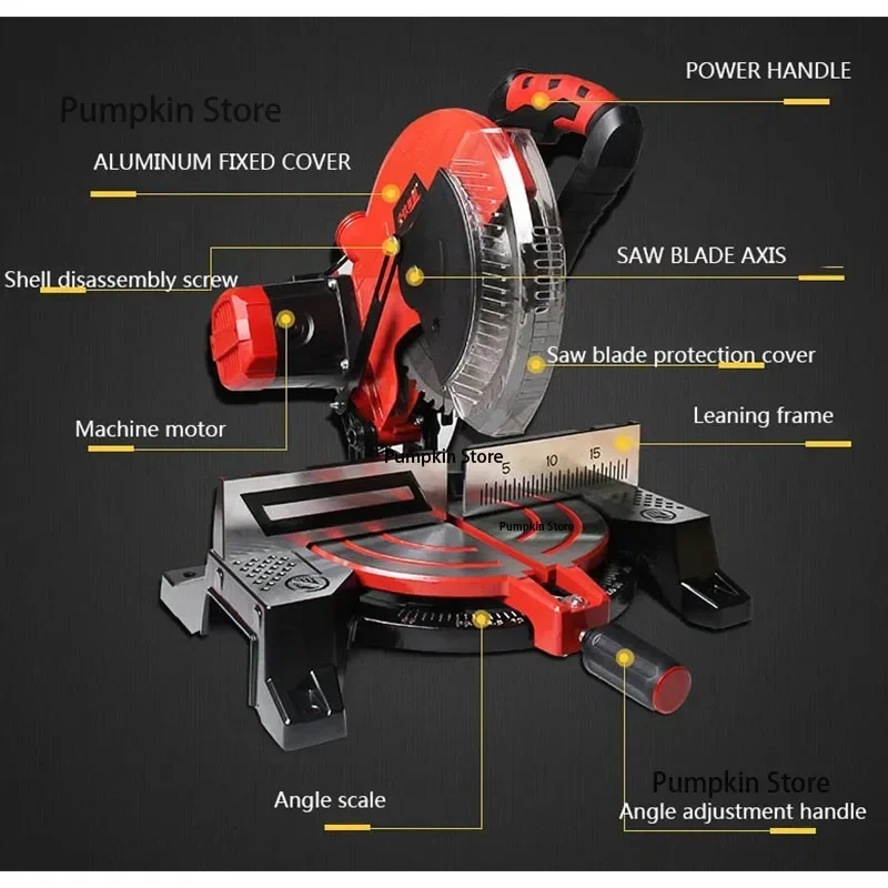 Sega circolare multifunzionale Taglio a 45 gradi Segatrice per mitra Macchina per alluminio Tagliatrice per legno Tagliatrice multi-angolo